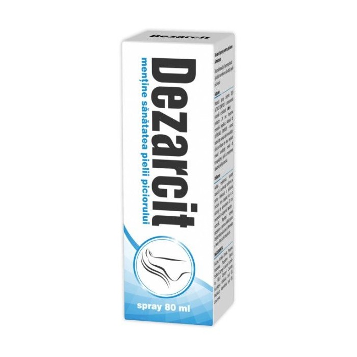 Dezarcit Spray Antiperspirant pt Picioare, 80 ml, Zdrovit
