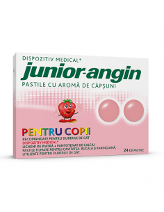 Junior Angin cu aromă de căpșuni – 24 pastile