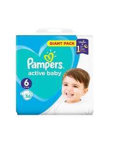 Pampers Active Baby Extra Large (mărimea 6) – 56 pampers