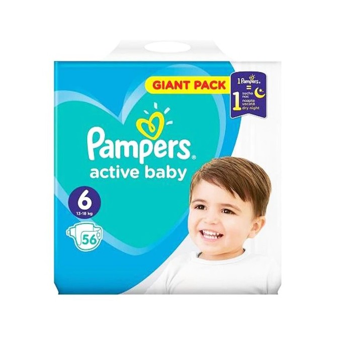 Pampers nr 6 x 56 buc