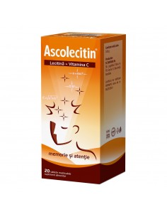 Ascolecitin, 20 comprimate masticabile