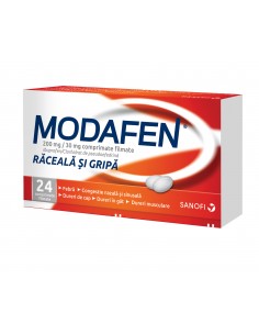 Modafen 200mg/30mg x24cpr filmate, Sanofi Romania S.R.L....