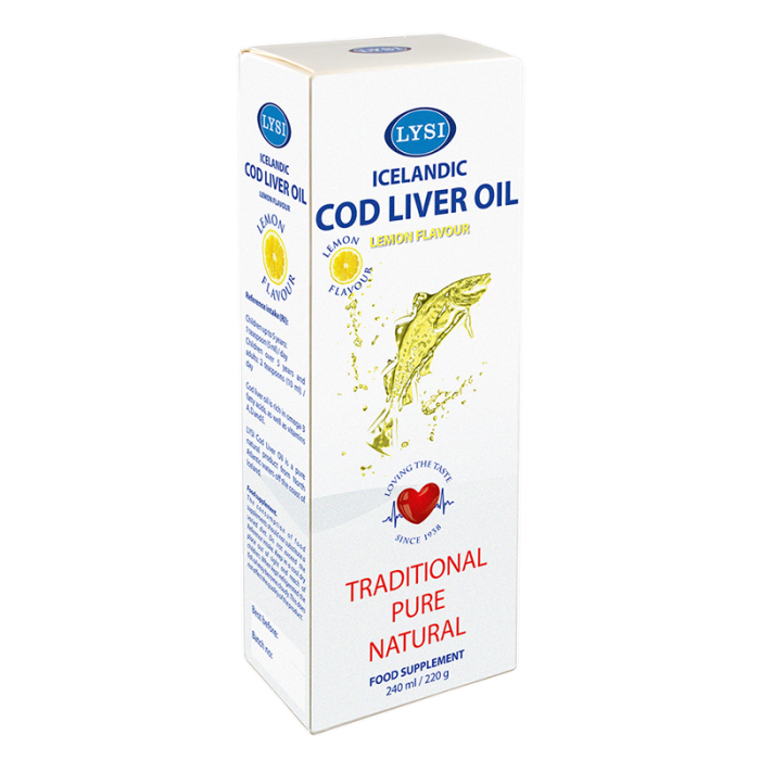 Lysi ulei ficat cod cu aroma de lamaie x 240 ml