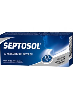 Septosol cu albastru de metilen – 20 comprimate de supt