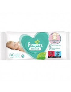 Pampers Sensitive Baby Wipes, 52 bucăți