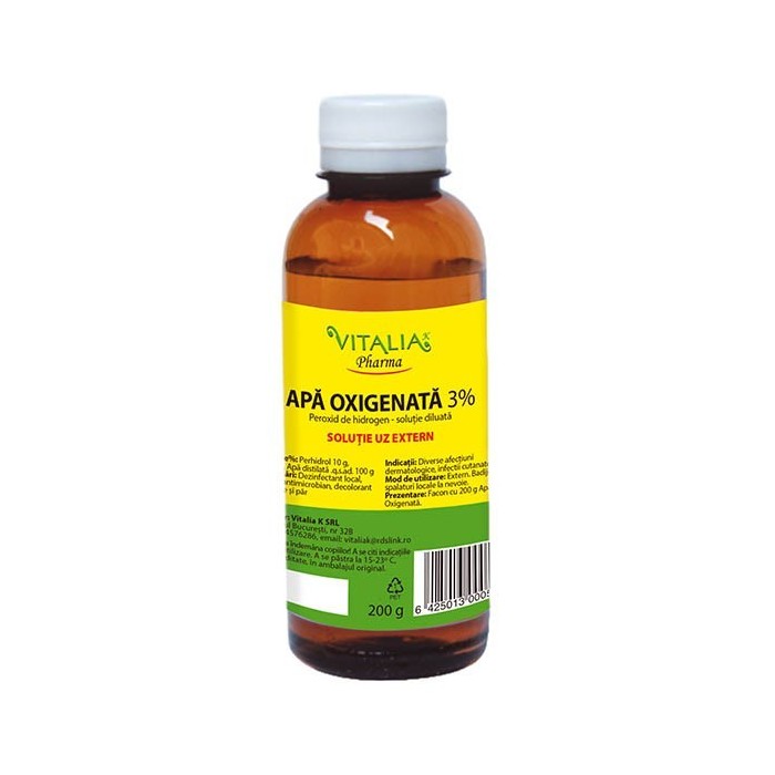 Apa oxigenata 3%, 200 g, Vitalia