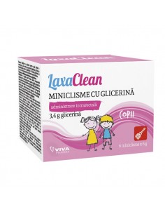 LaxaClean microclisme cu glicerină pentru copii – 6 bucăți