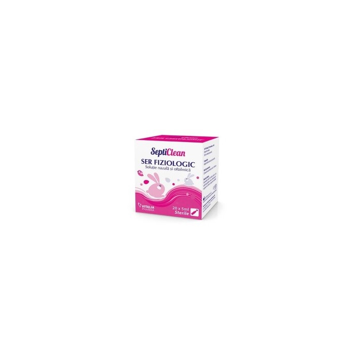 Septiclean ser fiziologic x20 fiole x5ml