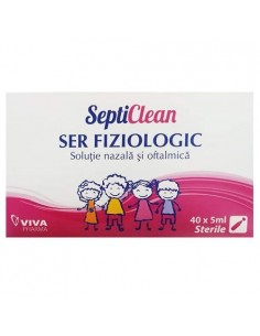 Septiclean ser fiziologic x40 fiole x5ml