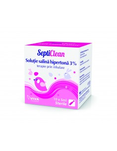 Septiclean solutie salina 3%, 10 x 5 ml, Vitalia