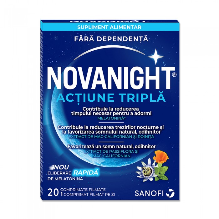 Novanight, 20 de comprimate filmate, Sanofi