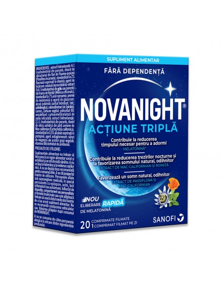 Novanight, 20 de comprimate filmate, Sanofi