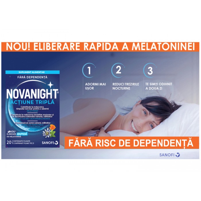 Novanight, 20 de comprimate filmate, Sanofi