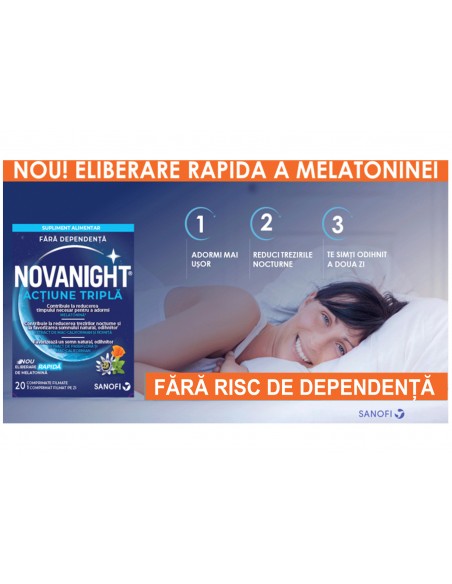 Novanight, 20 de comprimate filmate, Sanofi