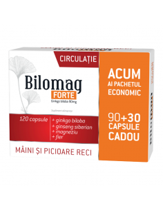 Pachet Bilomag Circulatie, 90  30 de capsule, Zdrovit