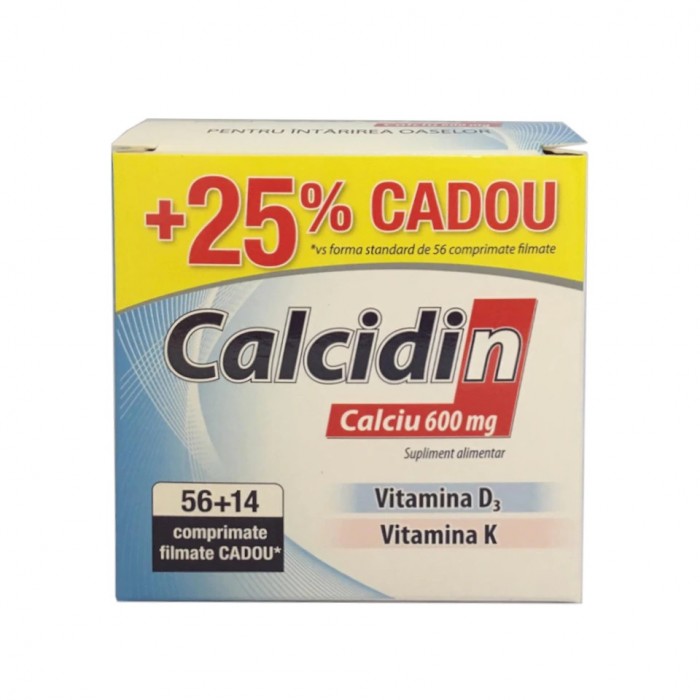 Calcidin x56cpr  14cpr cadou