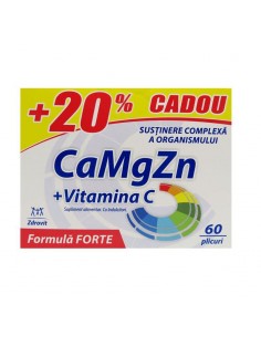 CaMgZnC Forte, 60 plicuri, Zdrovit