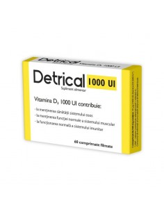 Detrical Vitamina D 1000 UI, 60 comprimate