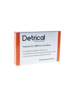 Detrical Vitamina D3 2000 UI, 60 comprimate – Zdrovit