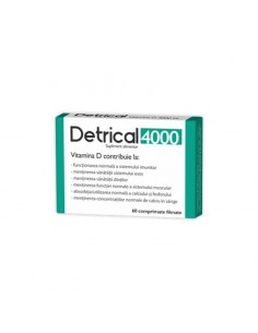 Detrical Vitamina D3 4000 UI – 60 comprimate, Zdrovit