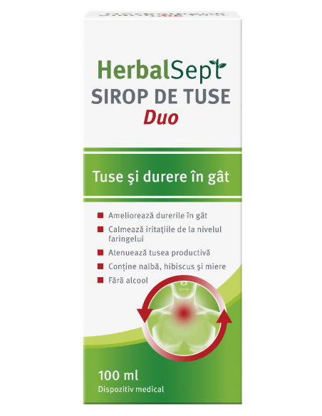 HerbalSept DUO Sirop de tuse – 100 ml