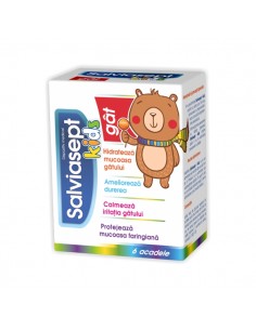 Salviasept Kids Gat, 6 Acadele, Zdrovit