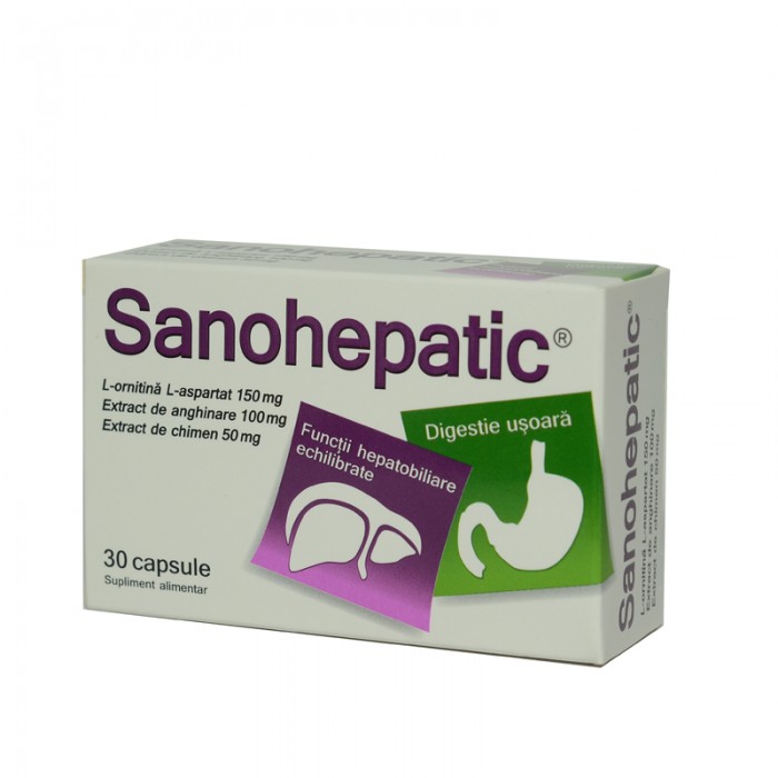 Sanohepatic, 30 cps, Zdrovit,33% gratis