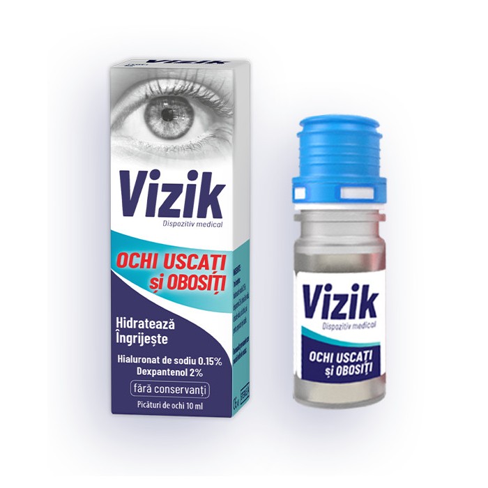 Picaturi Vizik pentru ochi uscati si obositi, 10 ml, Zdrovit