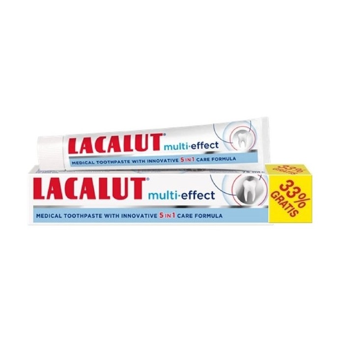 Lacalut multi-effect pasta dinti x75ml  33% cadou