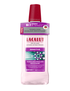 Lacalut sensitive apa de gura micelara x500ml