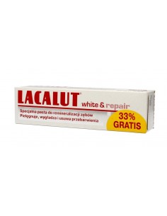 Lacalut white&repair pasta dinti x75ml  33% cadou