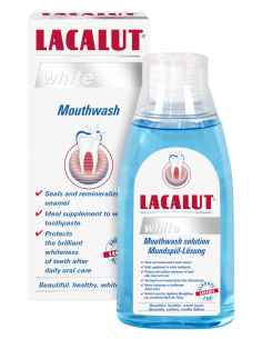 Lacalut white antiplaque apa de gura x300ml