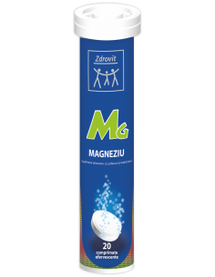 Magneziu + Vitamina B6, 20 comprimate efervescente, Zdrovit