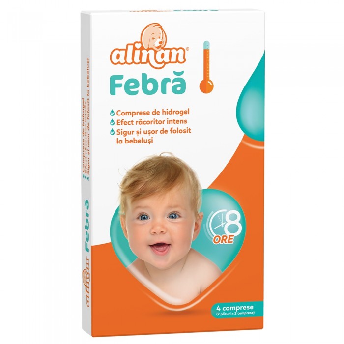 Alinan febra - comprese cu hydrogel x 4 buc