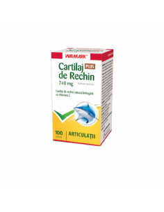 Cartilaj de Rechin 740mg, Vit C, 100 caps, Walmark