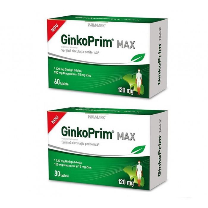 GinkoPrim Max 120mg, 60 tb 30 tb,Walmark