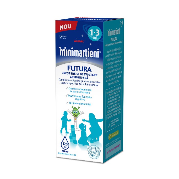 Minimartieni Futura 1-3 ani, 125 ml sirop, Walmark