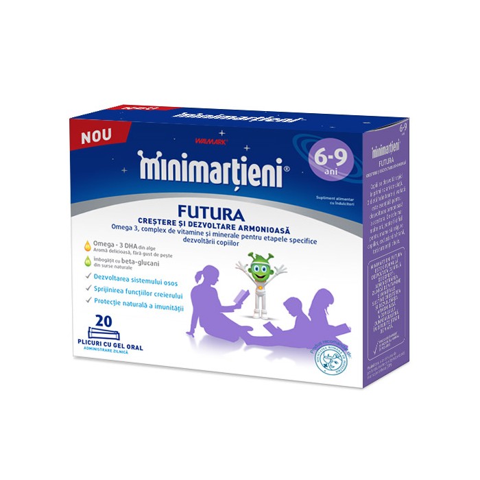 Minimartieni Futura 6-9 ani, 20 plicuri, Walmark