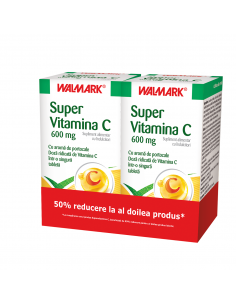 Super Vitamina C 600mg, 30 tablete 11 la 50%, Walmark