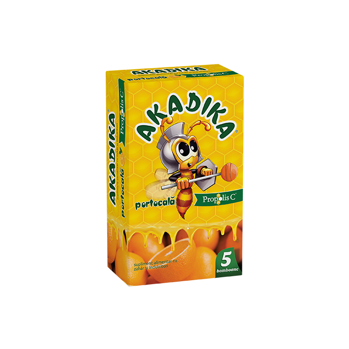 Akadika propolis c portocala x 5 bomboane
