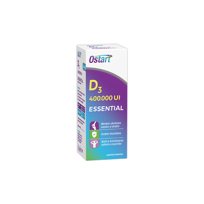 Ostart essential D3 400.000 ui picaturi x 20 ml