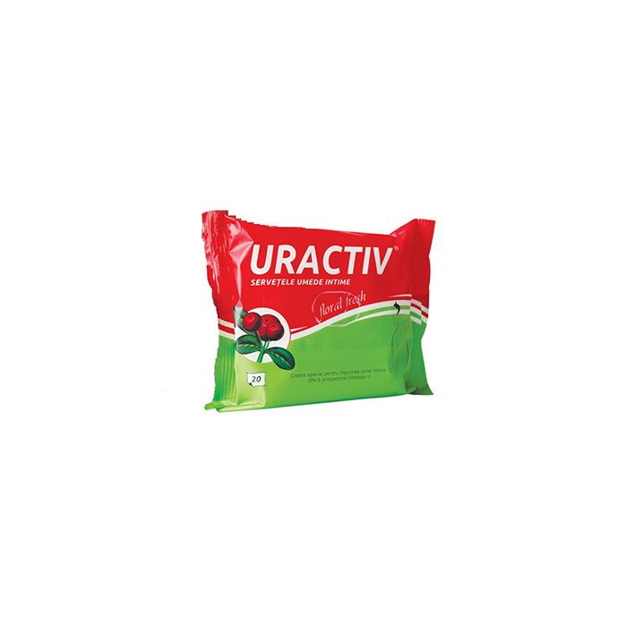 Uractiv servetele umede intime, 20 buc, Fiterman Pharma
