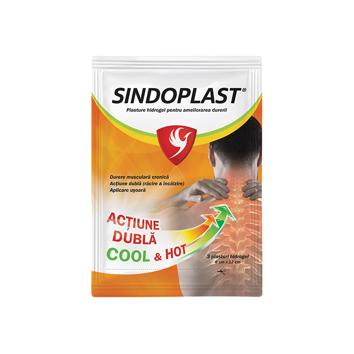 Sindoplast 3 pl x 3 plasturi hidrogel - 21 cadou
