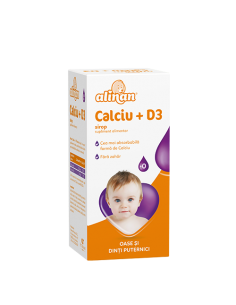 Alinan Sirop Calciu + Vitamina D3, 150 ml