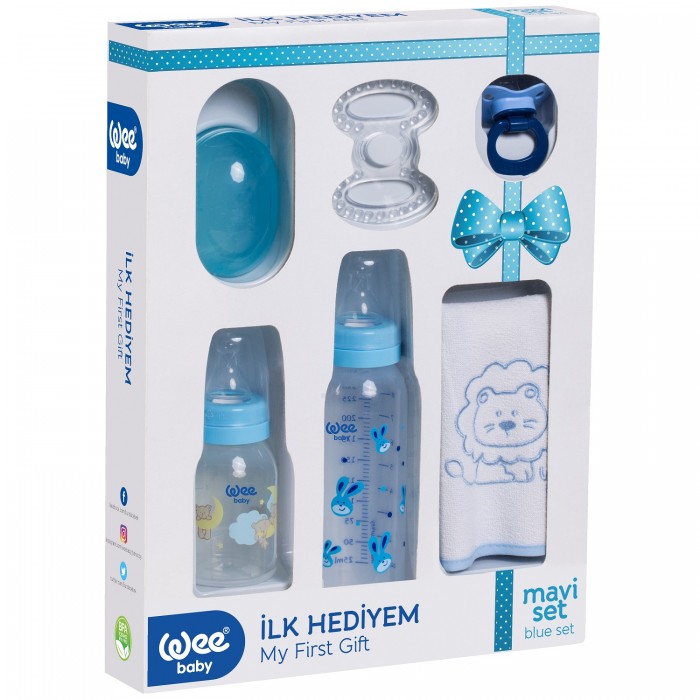 Set cadou albastru pt copii - cod 107, Wee Baby