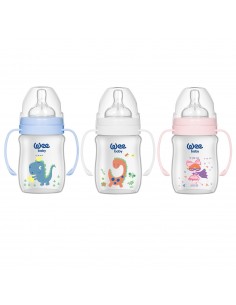 Biberon 150ml gura larga si maner - cod 137