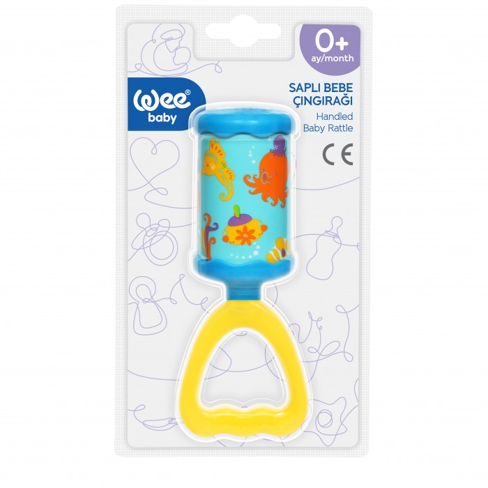 Set jucarie baby rattle cu maner - cod 893, Wee Baby