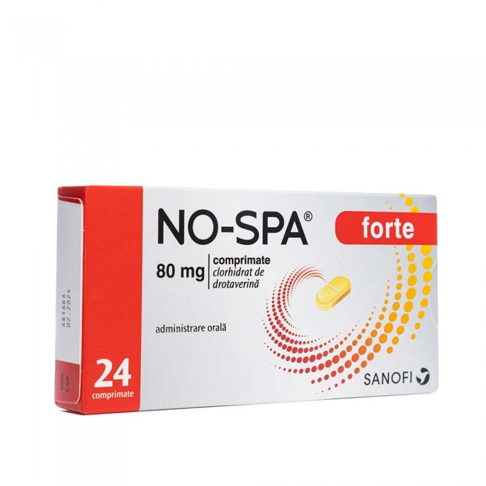 No-Spa Forte 80mg 1bl x 24 cp, Sanofi Romania...