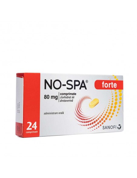 No-Spa Forte 80mg 1bl x 24 cp, Sanofi Romania S.R.L. - Romania