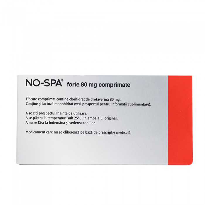 No-Spa Forte 80mg 1bl x 24 cp, Sanofi Romania...